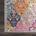 thumbnail image 3 of 4â€™ Round Muted Brights Floral Diamond Area Rug, 3 of 29