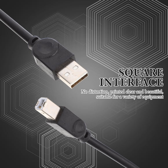 QUMIIRITY USB Printer Cable Copper for Printer Fax Machine Scanner Plug and Play