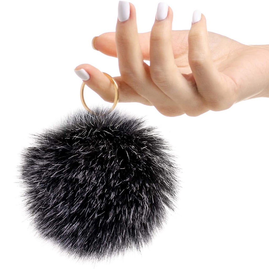 Geemin 16 Pcs Multicolor Faux Fur Pom Poms Balls Plush Shaggy Ball for Hobby Supplies