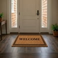 thumbnail image 5 of Ottomanson Coir Welcome Mat, Non-Slip Outdoor Doormat, Weather-Resistant, 17" x 30", 5 of 7