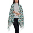 thumbnail image 2 of Kdxio PUG HEAD And Flower Women's Scarf Womens Winter Scarf, Fashion Scarfs for Women, Shawls and Wraps, Long Blanket Scarf, 2 of 8