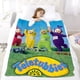 thumbnail image 5 of Teletubbies anti-pilling, suave, ligera, esponjosa y acogedora de lujo para hogar y cocina – Perfecta para niños y adultos,130X150cm, 5 of 6