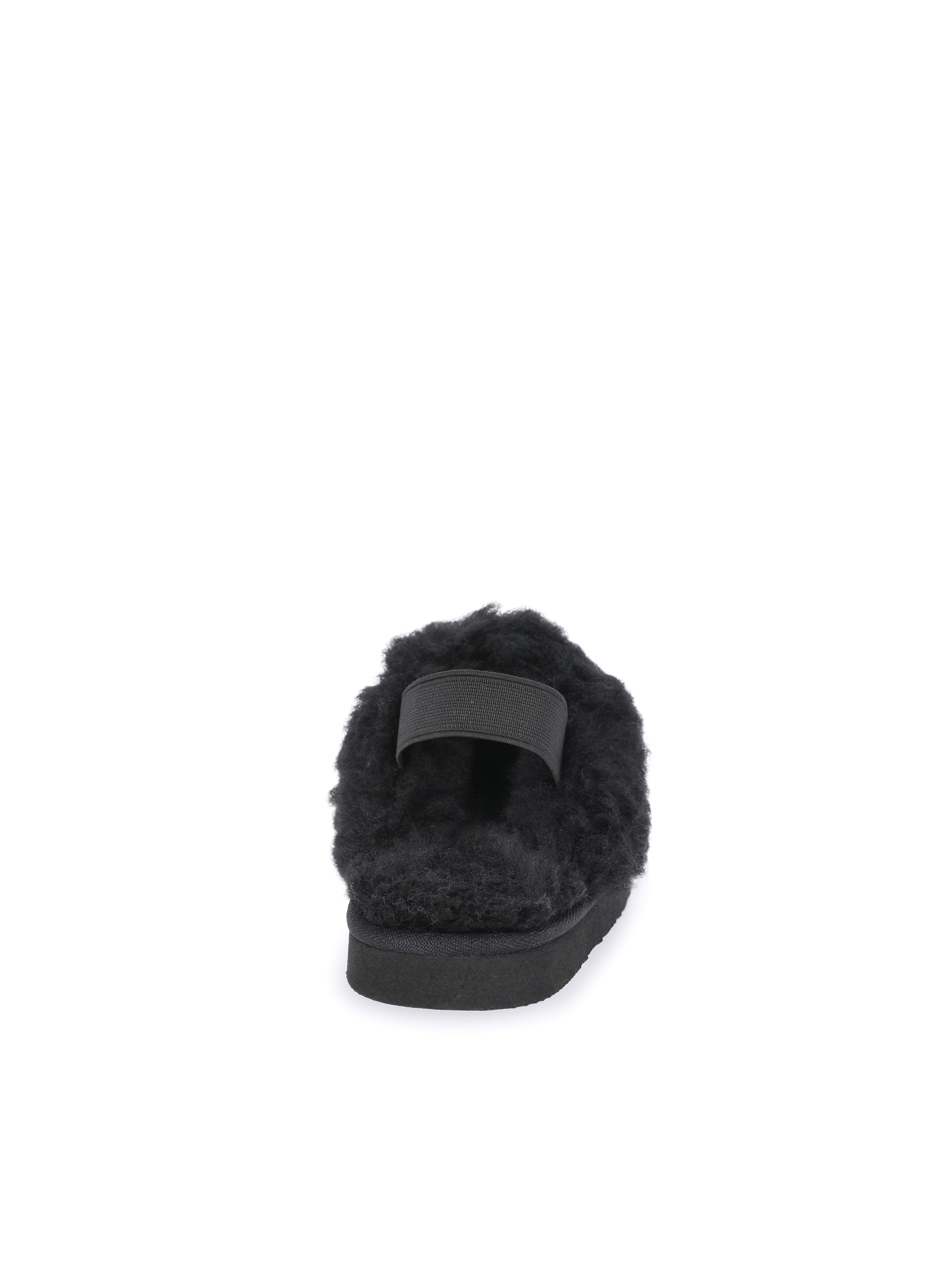 Pawz Girls Faux Shearling Slippers with Slingback Strap