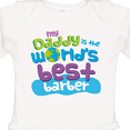 thumbnail image 4 of Inktastic World’s Best Barber Daddy Boys or Girls Long Sleeve Baby Bodysuit, 4 of 5