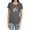 Charcoal, variant on Justice League Movie Flash Logo Women's T Shirt, Royal, Large