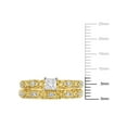 thumbnail image 2 of Everly Women's Diamond 10k Yellow Gold Bridal Set, 2 of 6