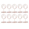 thumbnail image 3 of Table Number Holder, Convenient Practical Gift Card Holder Small Compact Round Base Widely Applicable  For Offices For Anniversary Parties For Home ANGGREK Oro rosa, 3 of 8