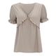 thumbnail image 5 of Gibobby Camisetas de verano para mujer Camiseta suelta informal con cuello en V para mujer, blusa manga corta con estampado(Beige,G), 5 of 5