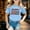 Light Blue, variant on SNKSDGM Girls Girls White T Shirt Pack White Shirt Kids Long Sleeve Children's 2025 Printed T Shirt Casual and Comfortable Top for Boys and Girls 6-7 Years