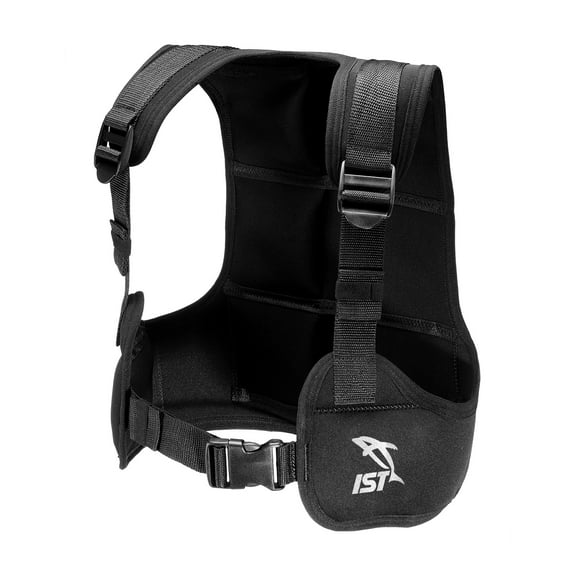 IST VSA0240 Free Diving / Apnea Weight Vest, Holds Up to 35lbs (Black, Medium)