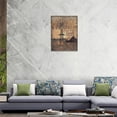thumbnail image 6 of Farmhouse Old Barn Wall Art Vintage Windmill Wall Decor Rustic Barn Pictures Prints Country Home Windmill Painting Canvas Modern Framed Home Signs Decor for Bathroom Bedroom Living Room 12"x16", 6 of 6