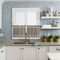 thumbnail image 6 of Kitchen Curtains Valance and Tiers 3 Piece Set, Country Star Berry Black Buffalo Plaid Short Window Treatments Rod Pocket Tier and Valance for Cafe Laundry Room Bathroom Decor 24-Inch Tier Set, 6 of 6