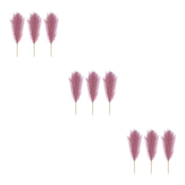 Redempat 3pieces Transform Environment With Pampas Reed Decor Downy And Durable Pinkish Purple 3Set