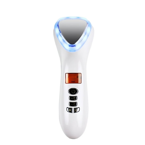 XIRQI Ultrasonic Cryotherapy Hot Cold Hammer Face Lifting LED Light Photon Galvanic Hot and Cold Ultrasonic Facial Massager Skin care device for anti-wrinkle tightening