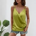 thumbnail image 2 of Levmjia Womens Sleeveless V Neck Tank Tops Summer Casual Blouse Soft Breathable Polyester Spandex Stretchy Comfortable Camisole for Daily Wear, 2 of 8