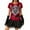 Red, variant on Womens Y2k Graphic Baggy Tees Shirts 2000s Gothic Grunge Emo Tops Fairycore Clothes,Black