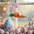thumbnail image 2 of DefiDgd Easter Fabric Bunny Carrot Hanging Ornaments,Easter Stuffed Fabric Pendant for Spring Home Wedding Party Farmhouse Decoration Supplies(Pink), 2 of 5