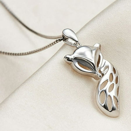 KABOER Exquisite Jewelry Lovely Long Tail 925 Sterling Silver Pendant Chain Necklace For Women Girl