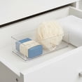 thumbnail image 3 of Mainstays Large Clear Plastic Organizer Bin for Bathroom, 3 of 8
