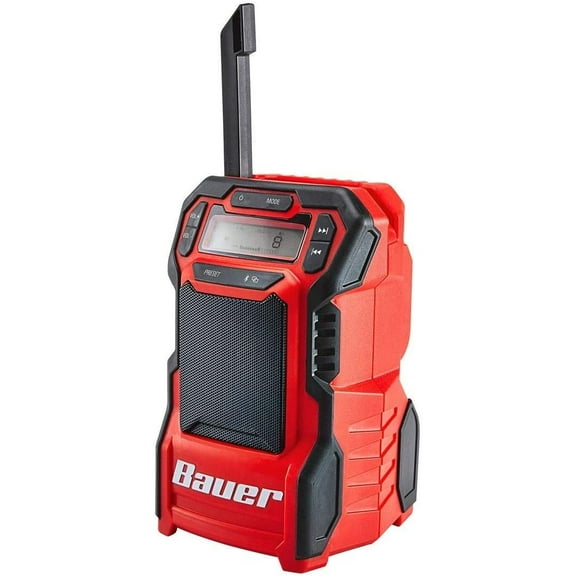 Bauer 20v Lithium-Ion Cordless Compact Radio with Bluetooth - Tool Only