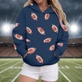 thumbnail image 2 of Xudanell Hoodies for Teen Girls Hooded Sweatshirt Lady Crewneck Sweatshirts Women Jacket with Pockets, 2 of 5