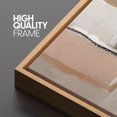 thumbnail image 5 of Large Framed Canvas Print Neutral Beige & BlackWall Art Decorative Ready to Hang Painting for Living room Bedroom 60x20 inches Natural Frame, 5 of 7