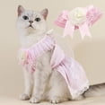 thumbnail image 3 of Pet Collar Princess Style, Three-dimensional Flower Lace, Comfortable Wear, Elastic Strap, Dress Up, Adorable Pet Dogs Cats Triangle Scarf, Pet Accessories, 3 of 8