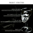 thumbnail image 3 of Crystal Glass Skull Head Goblet Transparent Skull Head Glass Cup Whiskey Champagne Cup, 3 of 7