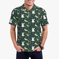 thumbnail image 2 of Salouo Green Frogs for Men's Short Sleeve Polo Shirts,Polo Shirts for Men Performance Short Sleeve Golf Shirt Athletic Casual Collared T-Shirt-4X-Large, 2 of 8
