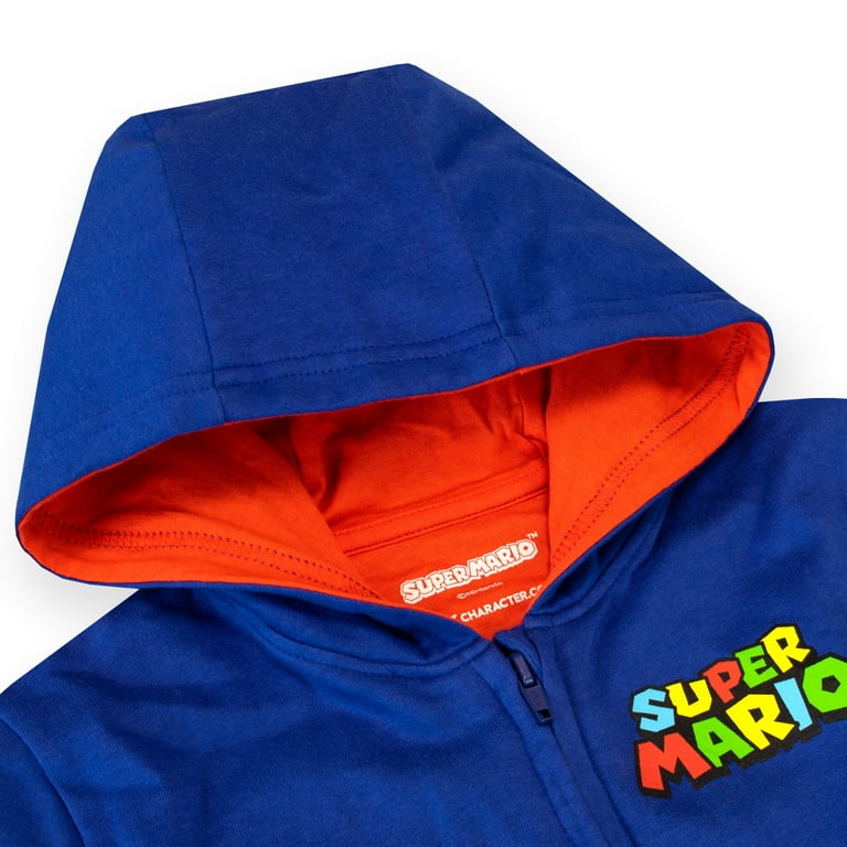Super mario zip up hoodie sale