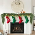 thumbnail image 6 of 2 PCS 6 FT Christmas Garland,Cedar Garland Artificial Realistic,Real Touch Pine Garlands，Christmas Greenery Garlands for Fireplace，Table Mantel Porch Indoor Outdoor Winter Xmas Decoration(2,6FT), 6 of 9