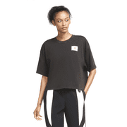 Women's Jordan Black Short-Sleeve Boxy T-Shirt - M