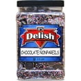 thumbnail image 2 of Rainbow Nonpareils Coated Dark Chocolate Discs by It's Delish, 2.5 Lbs Jumbo Container  Great Birthday & Christmas Gift, Chocolate Party Snacking Nonpareil Food Decor  Vegan, Certified Kosher Parve, 2 of 5