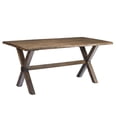 thumbnail image 4 of Topline Home Furnishings Rustic Wooden 6pc Dining Set, 4 of 5