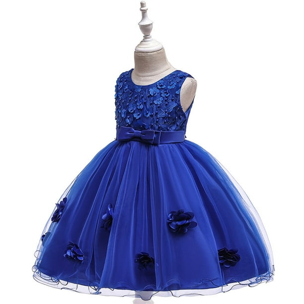 AAMILIFE Kids Dress for Girls Dresses for Party and Wedding Christmas  Clothing Princess Flower Tutu Dress Children Prom Ball Gown 