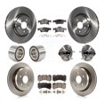 thumbnail image 1 of Transit Auto Front Rear Hub Bearing Assembly Disc Brake Rotor and Semi-Metallic Pads Shoe Kit (10Pc) for Car 2018-2020 Dodge Durango with Vented Rotors Left Right Driver Passenger Side KBB-127834, 1 of 2