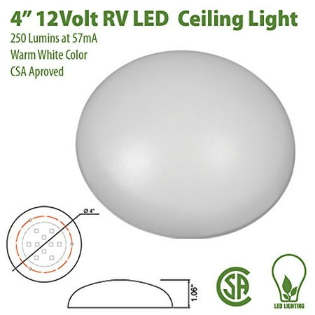 12v 4 Quot Led Cabin Dome Ceiling Light Rv Motor Home Camper