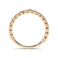 thumbnail image 3 of Rose Gold Blue Diamond Wedding Ring 1/2ct Stackable Anniversary 14k Band Treated, 3 of 4