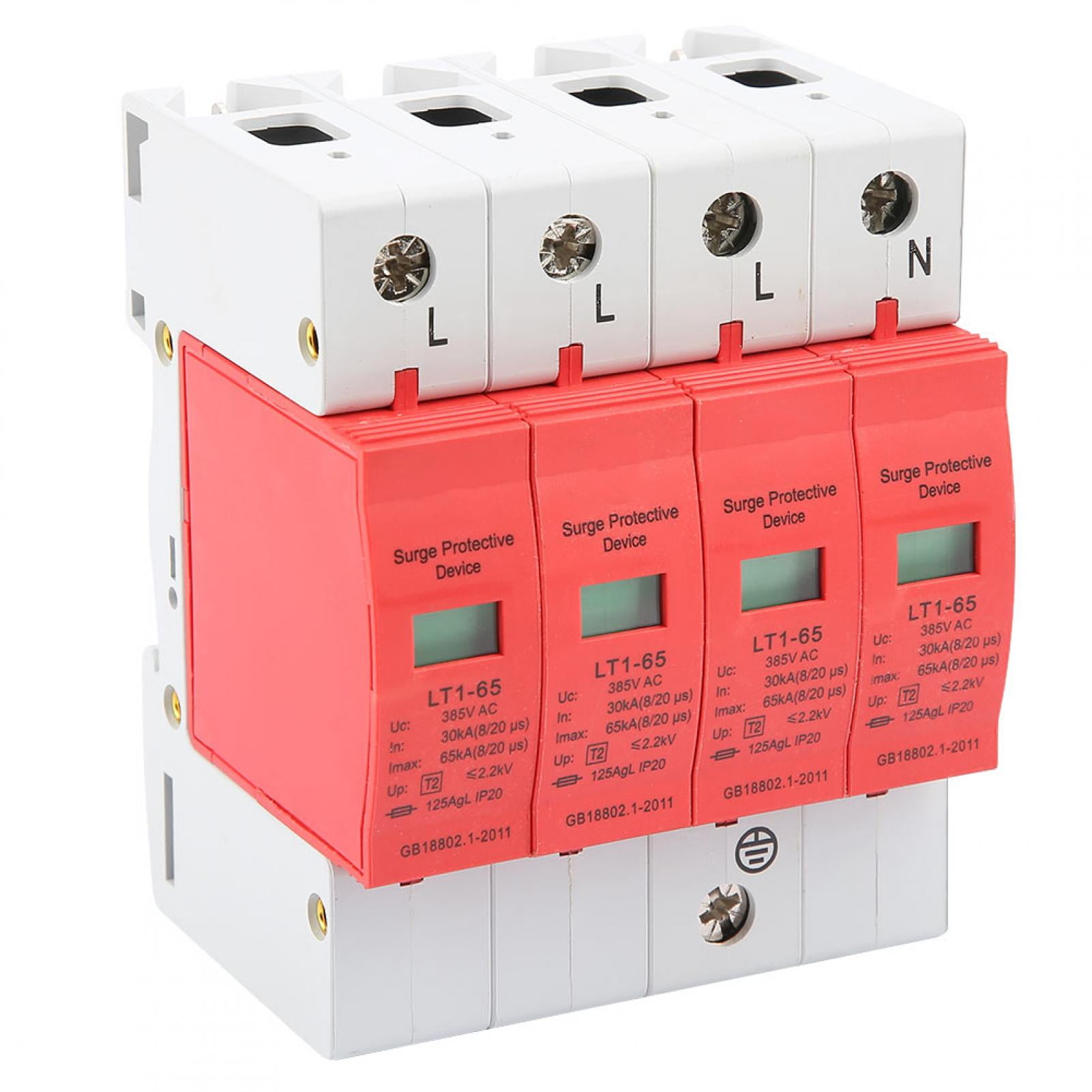 Dispositivo pararrayos doméstico, 4P 30kA-65kA 385V Casa Protector ...
