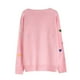 thumbnail image 5 of HongQid Womens Pullover Sweaters Long Sleeve Crewneck Casual Loose Knit Jumper Tops, 5 of 5