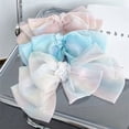 thumbnail image 3 of Dalrosia 3PCS Chiffon Big Bow Hair Clip,Big Bowknot Hairpin French Hair Clips Hair Barrette Clips Soft Mesh Fabric Hair Bows for Girls Women, 3 of 6