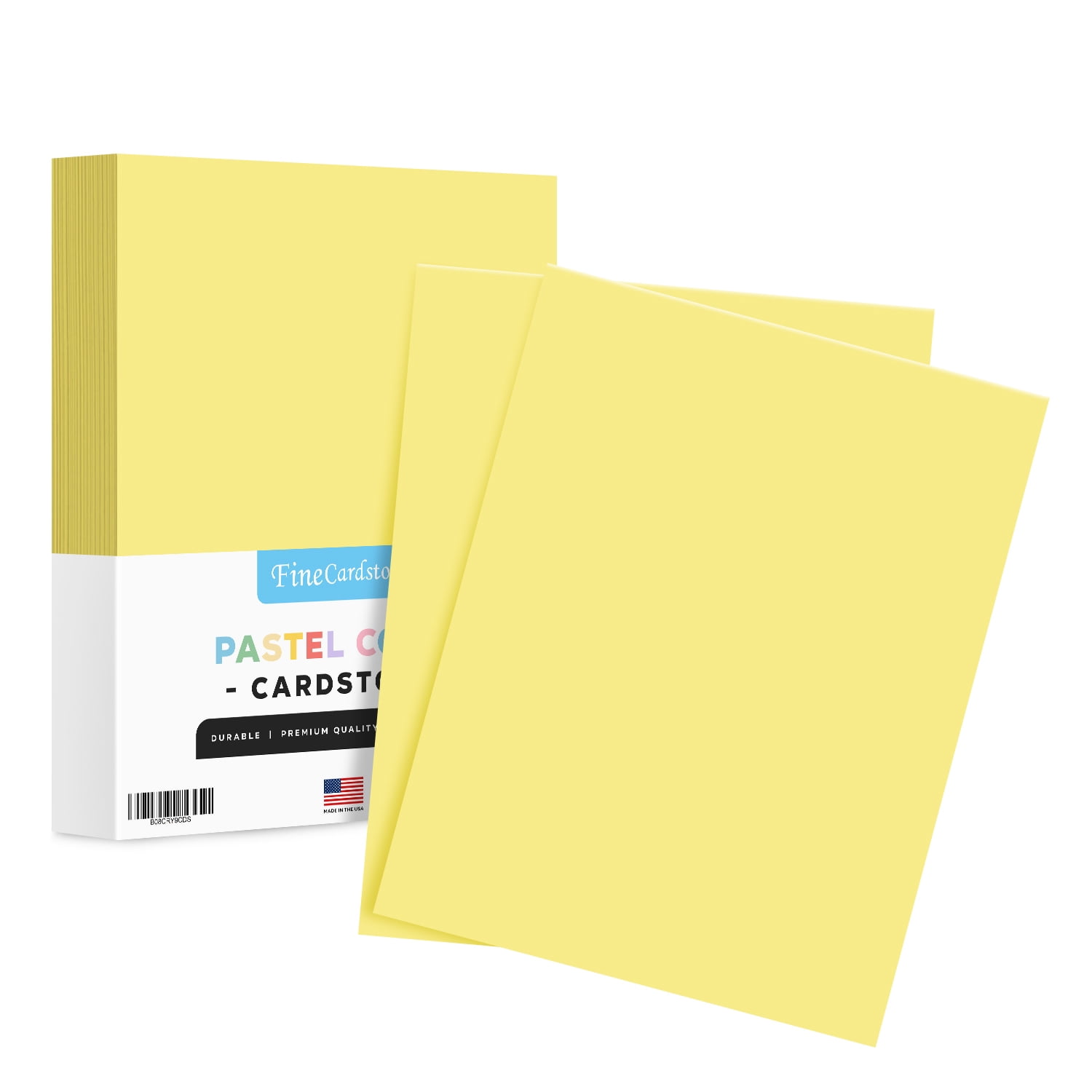 Canary Card Stock Paper for Stationery Art and Craft, Printing and School Projects 8.5 x 11