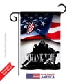 Breeze Decor - Patriotic T Initial Americana - Everyday Patriotic Impressions Decorative Vertical House Flag 28 x 40 Printed In USA