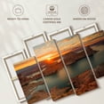 thumbnail image 6 of Elephant Stock Gunsight Sunrise Wall Art - Horizontal Multi Panel Canvas - Living Room Wall Decor - Nature Multi Panel - Orange And Beige Decor By John Gavrilis - 43" x 27", 6 of 8