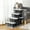 Light Grey, Black, variant on PawHut Cat Steps 4-Level Cat Tree with Scratching Posts, White