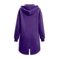 thumbnail image 4 of Hoodie Girls Long Sleeve Oversized Solid Color Loose Fit Sweatshirts Fall Winter Toddler Girl Clothes, 4 of 6