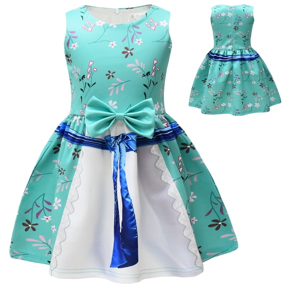 Girls Fairytale Sleeveless Princess Dress Halloween Christmas Party Costume