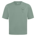 thumbnail image 2 of Men's Levelwear Green Houston Astros Signet Oversized Luxe Signature Knit T-Shirt, 2 of 3