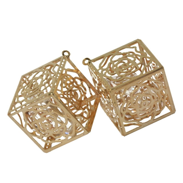 2pcs Crystal Rose Cut Out Charms Pendants Jewelry Bracelet Findings Salvador Cristal Rhinestone Colgantes