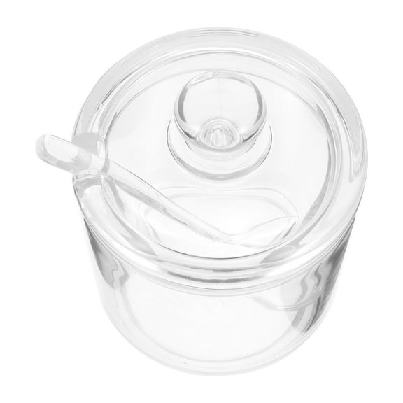 Onaparter Transparent Glass Airtight Sugar Food Storage Jar